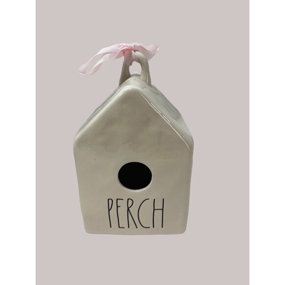 Rae Dunn Ceramic Bird House Perch Artisan Collection - Picture 1 of 5
